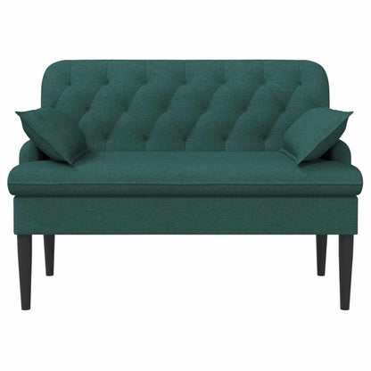 Loveseat con bottoni imbottiti Verde Scuro 111 x 68 x 80 cm | homemem39
