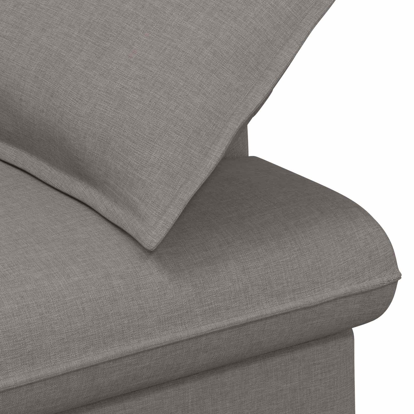 Loveseat con bottoni imbottiti Tortora 111 x 68 x 80 cm Tessuto | homemem39