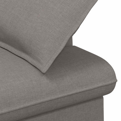 Loveseat con bottoni imbottiti Tortora 111 x 68 x 80 cm Tessuto | homemem39