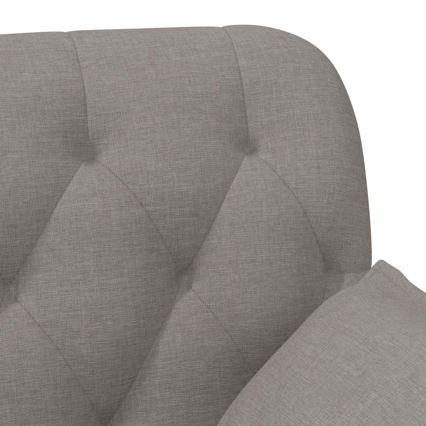 Loveseat con bottoni imbottiti Tortora 111 x 68 x 80 cm Tessuto | homemem39