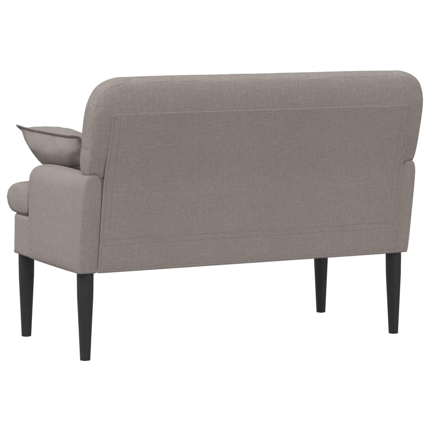 Loveseat con bottoni imbottiti Tortora 111 x 68 x 80 cm Tessuto | homemem39