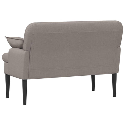Loveseat con bottoni imbottiti Tortora 111 x 68 x 80 cm Tessuto | homemem39