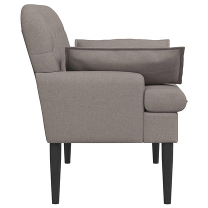 Loveseat con bottoni imbottiti Tortora 111 x 68 x 80 cm Tessuto | homemem39