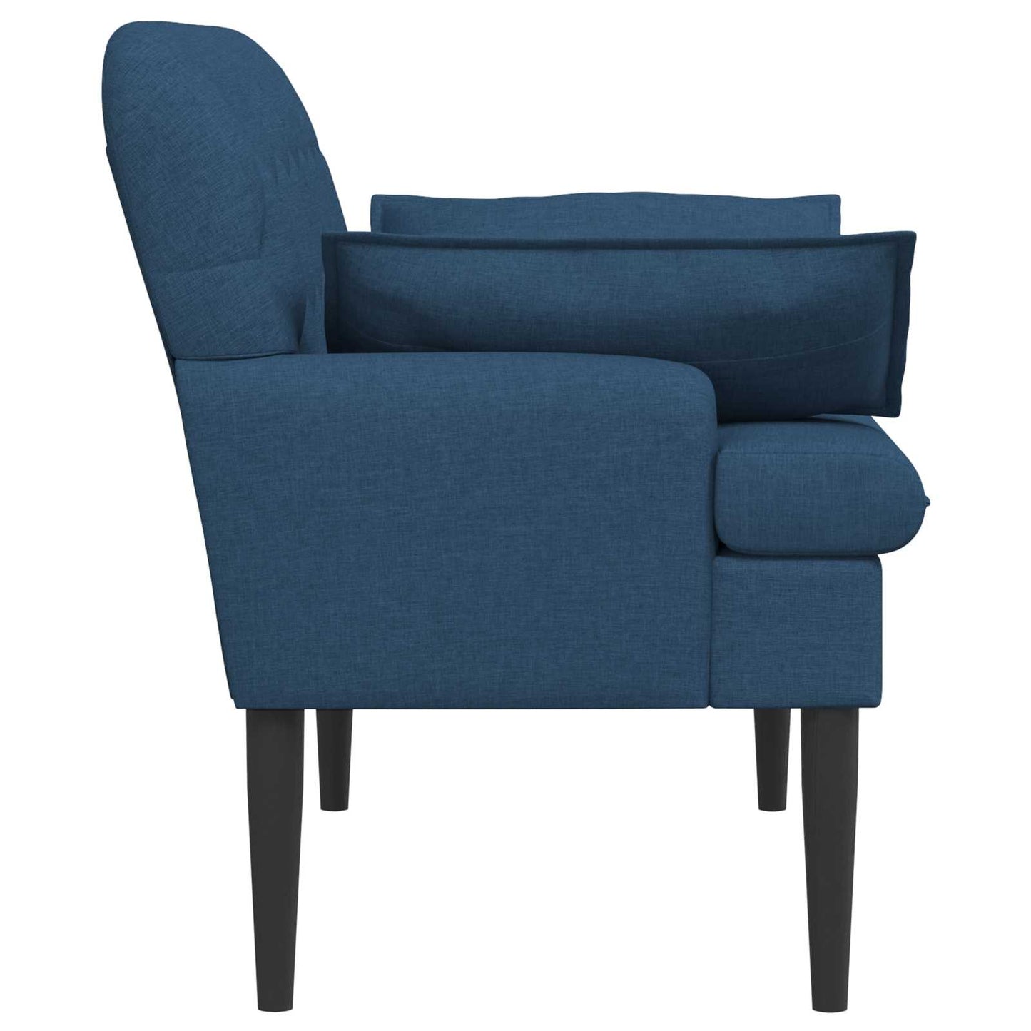 Loveseat con bottoni imbottiti Blu 111 x 68 x 80 cm Tessuto | homemem39