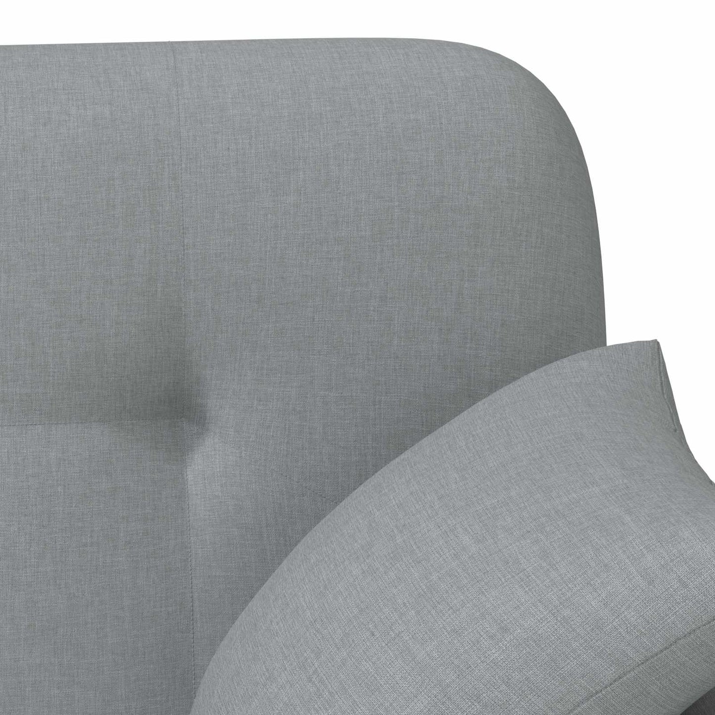 Loveseat con bottoni imbottiti Grigio Chiaro 120 x 65 x 79 cm | homemem39