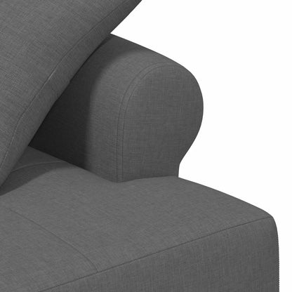 Loveseat con bottoni imbottiti Grigio Scuro 120 x 65 x 79 cm | homemem39