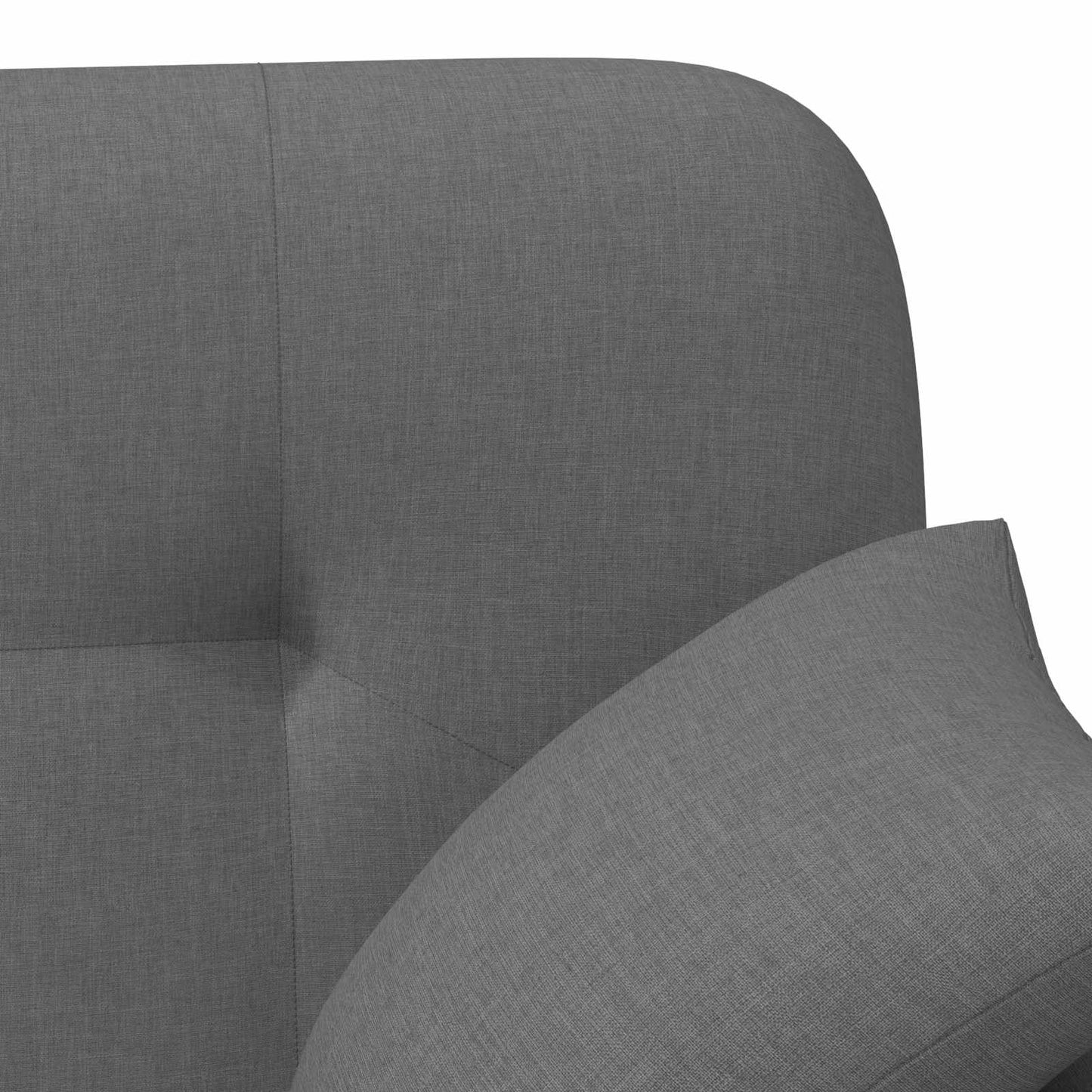 Loveseat con bottoni imbottiti Grigio Scuro 120 x 65 x 79 cm | homemem39