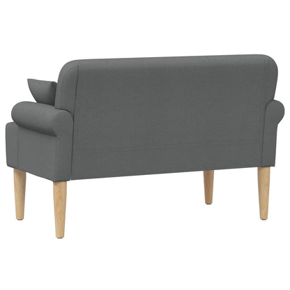 Loveseat con bottoni imbottiti Grigio Scuro 120 x 65 x 79 cm | homemem39