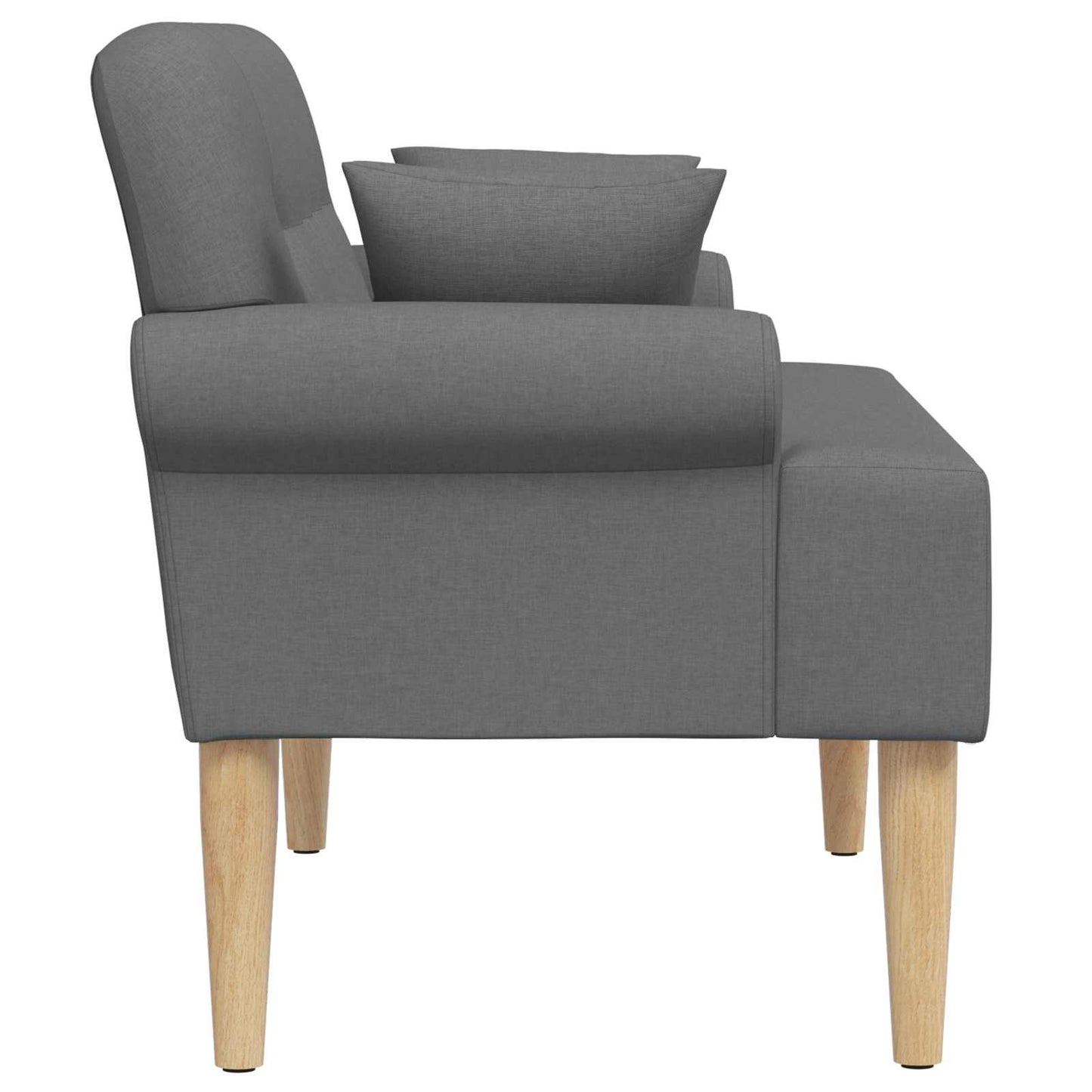 Loveseat con bottoni imbottiti Grigio Scuro 120 x 65 x 79 cm | homemem39