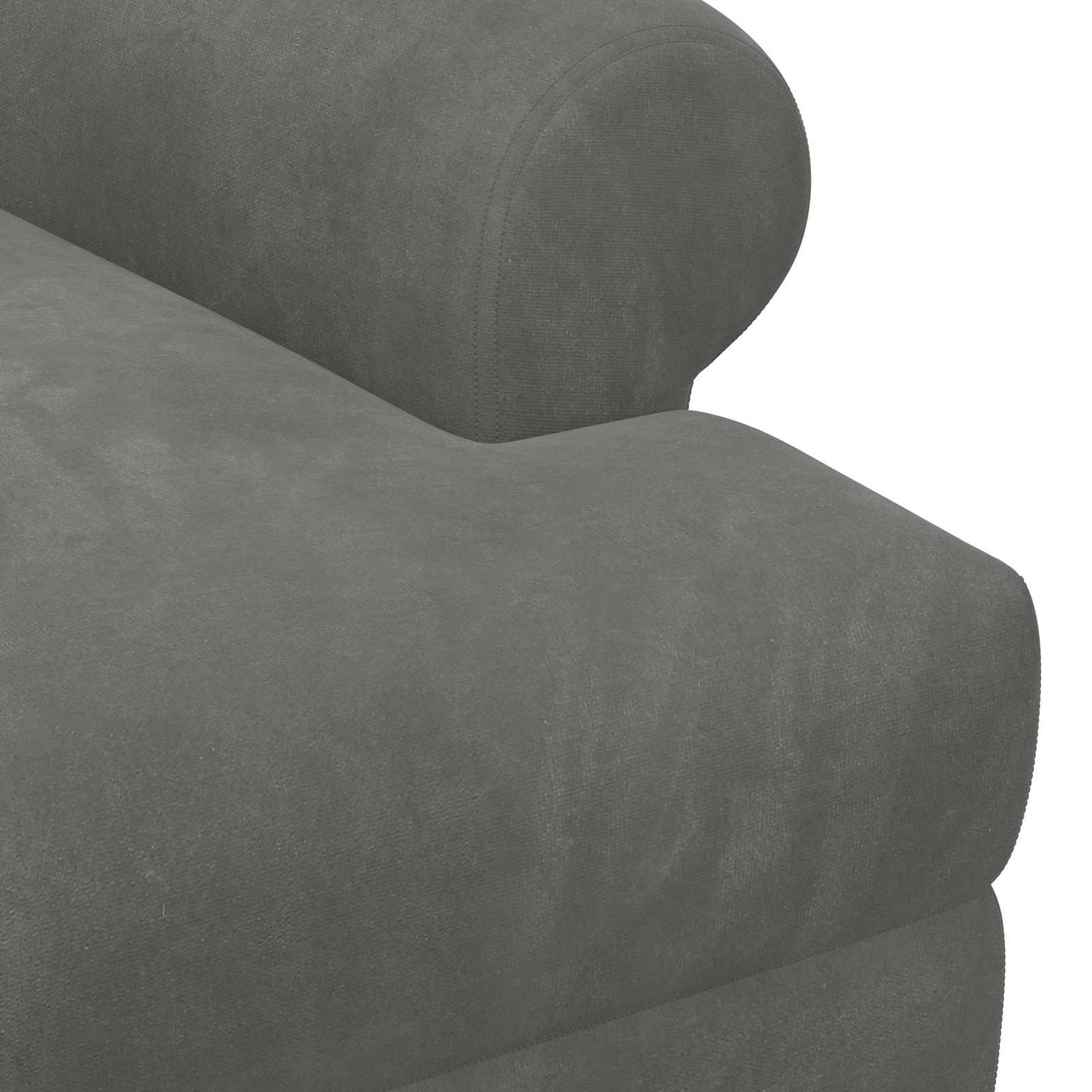 Loveseat con bottoni imbottiti Grigio Scuro 120 x 66 x 78 cm | homemem39