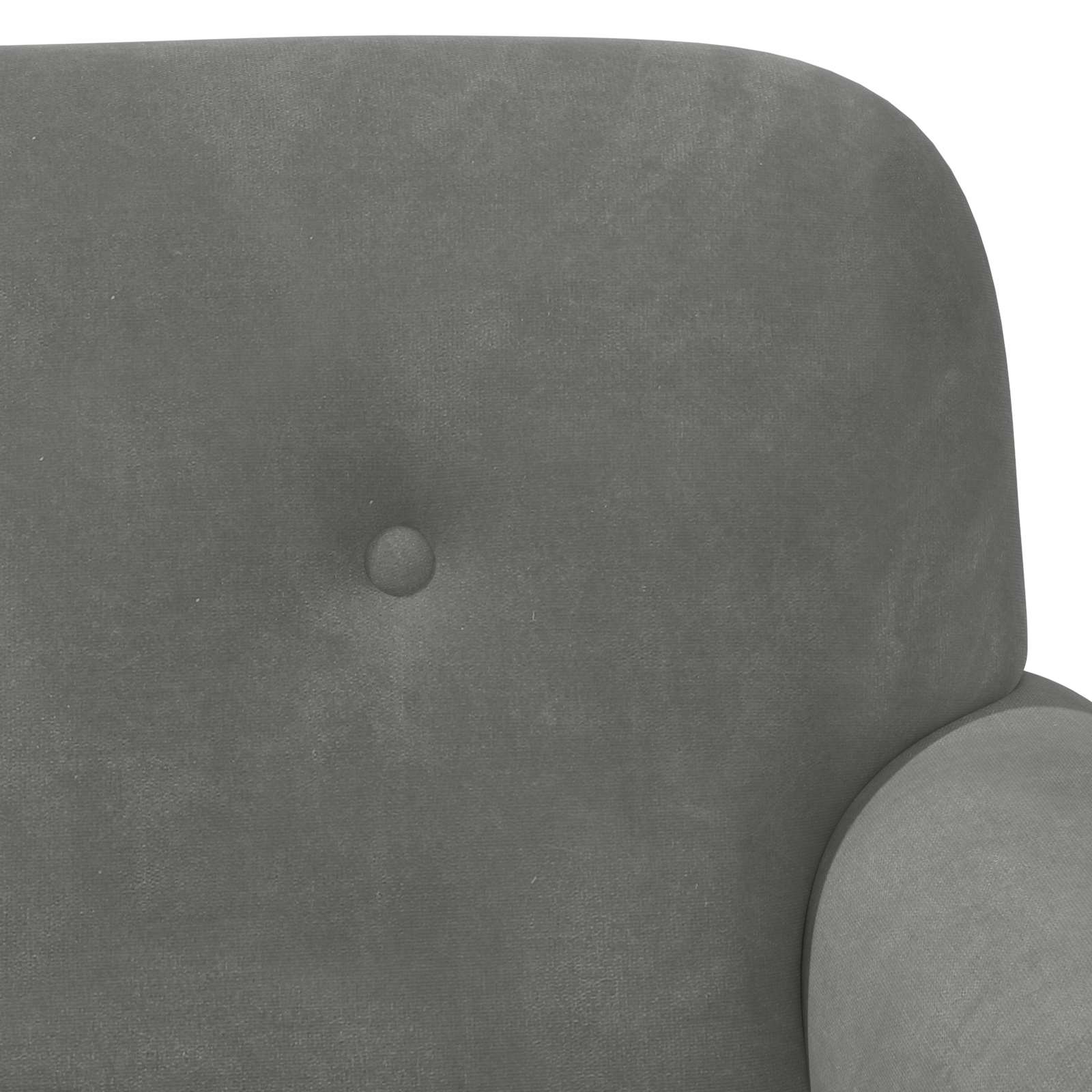 Loveseat con bottoni imbottiti Grigio Scuro 120 x 66 x 78 cm | homemem39