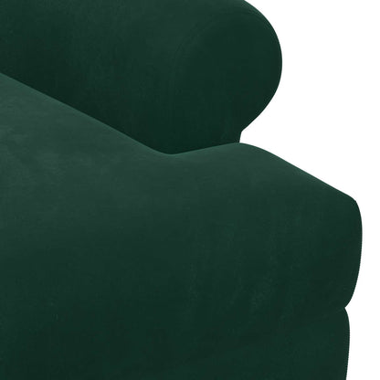 Loveseat con bottoni imbottiti Verde Scuro 120 x 66 x 78 cm | homemem39