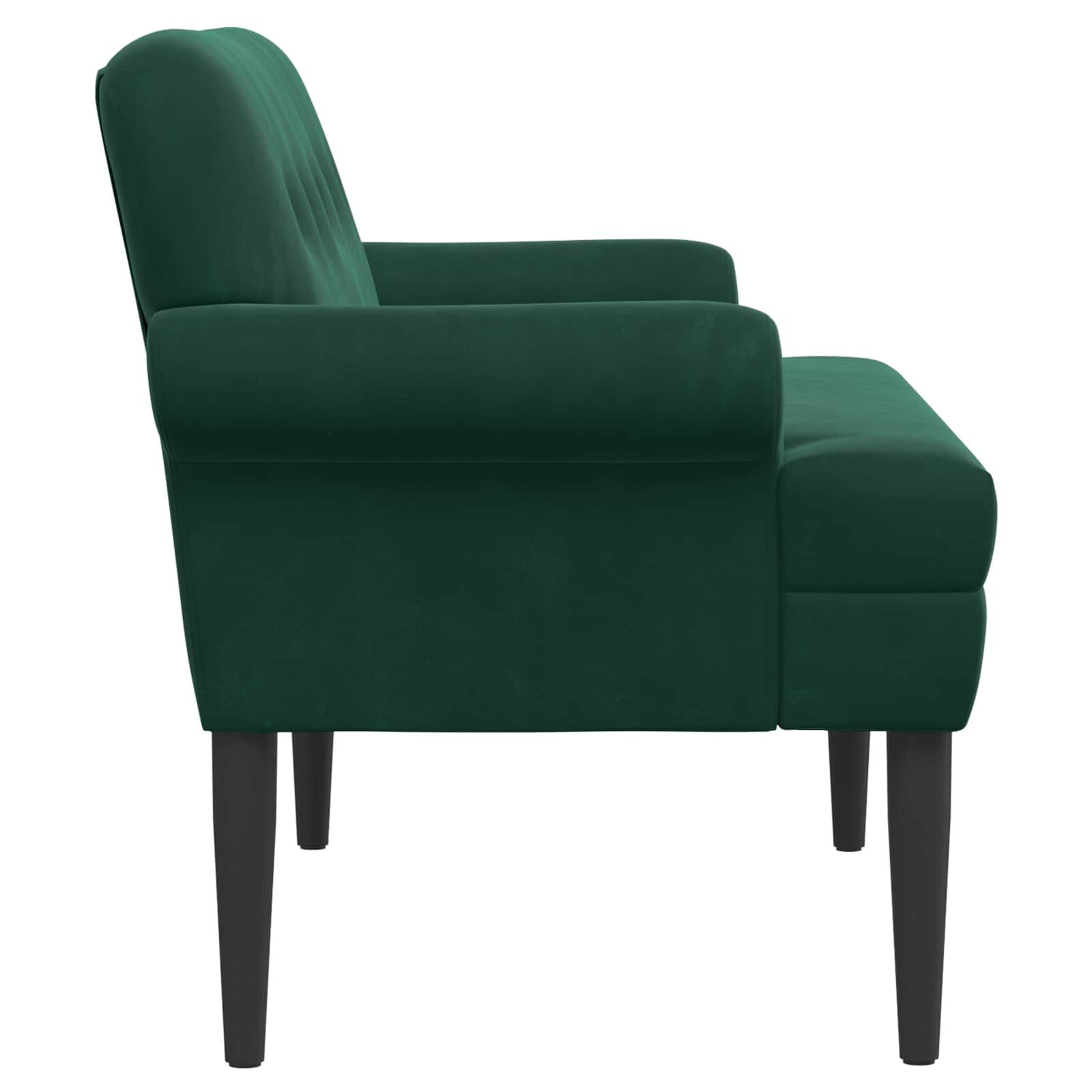 Loveseat con bottoni imbottiti Verde Scuro 120 x 66 x 78 cm | homemem39