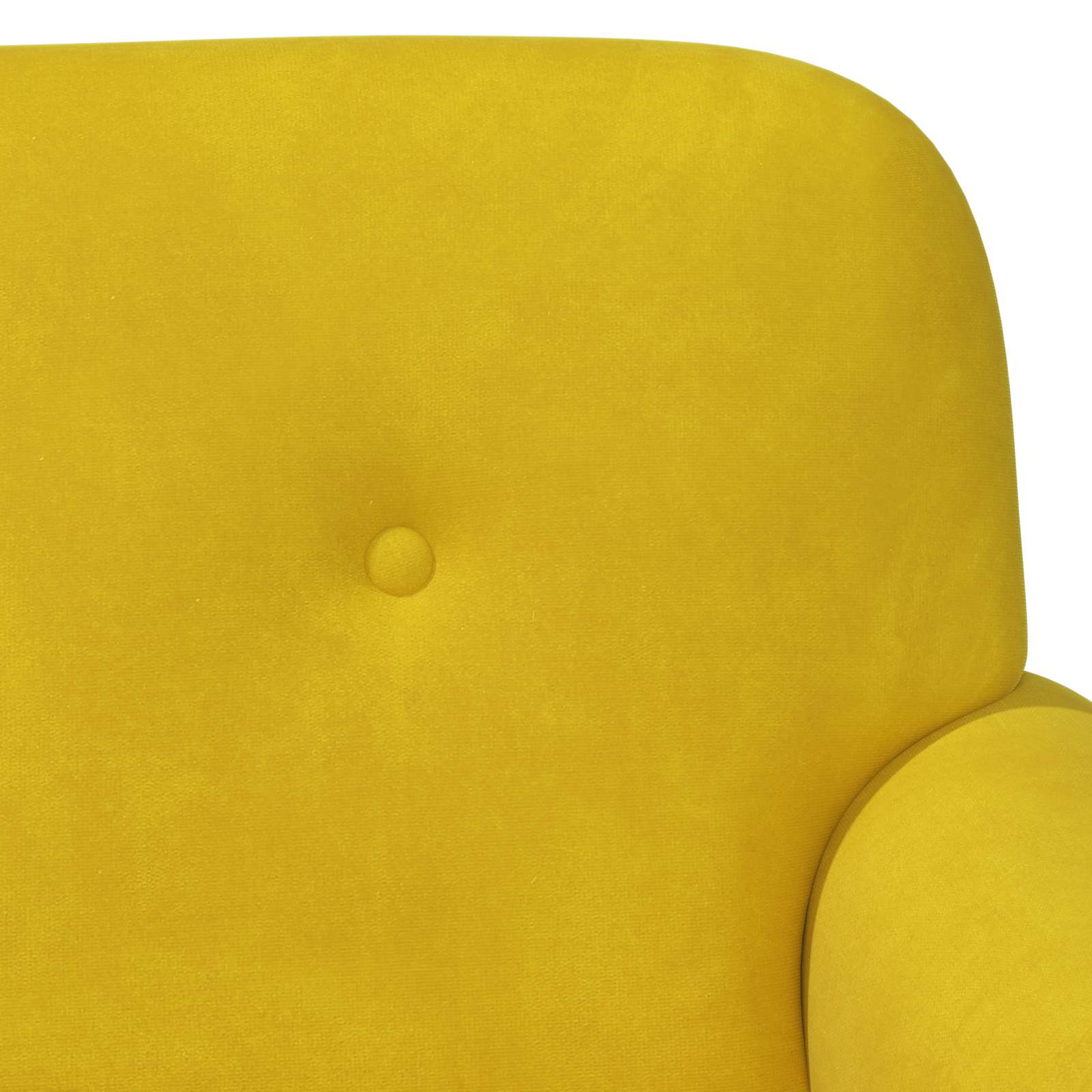 Loveseat con bottoni imbottiti Giallo 120 x 66 x 78 cm Velluto | homemem39