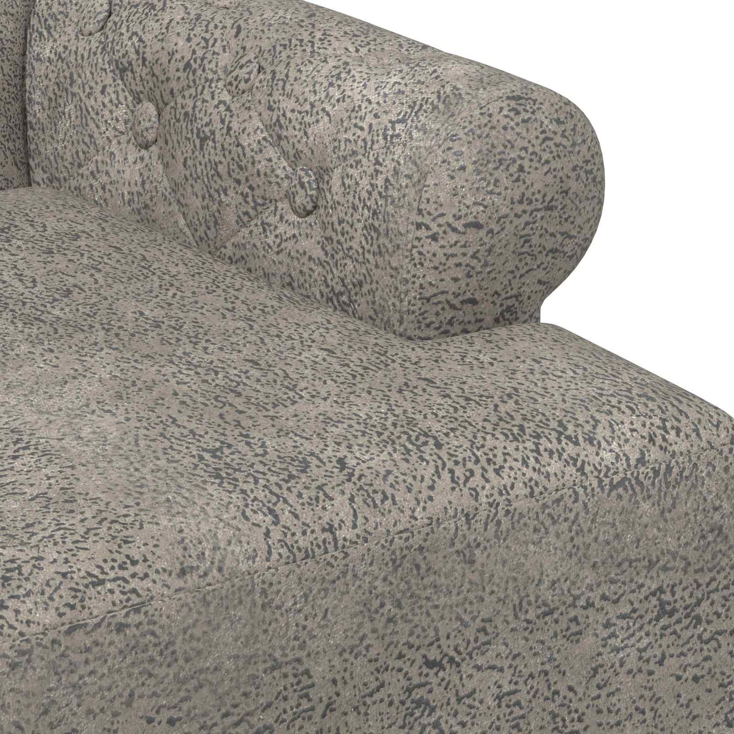 Loveseat con bottoni imbottiti Grigio Chiaro 120 x 65 x 78 cm | homemem39