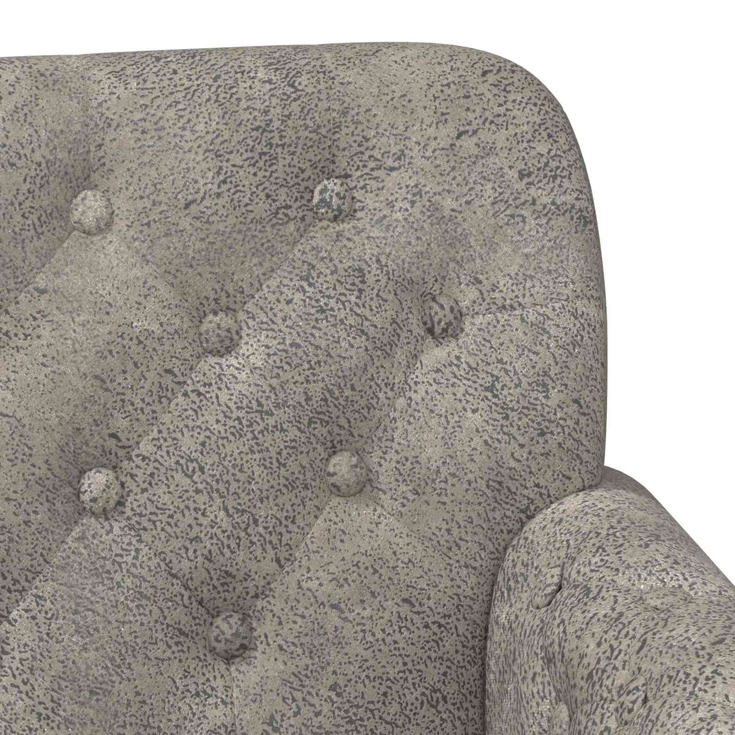 Loveseat con bottoni imbottiti Grigio Chiaro 120 x 65 x 78 cm | homemem39