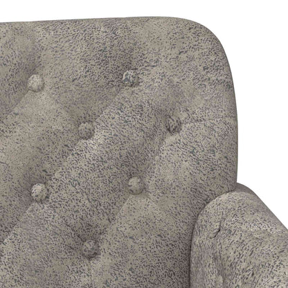 Loveseat con bottoni imbottiti Grigio Chiaro 120 x 65 x 78 cm | homemem39