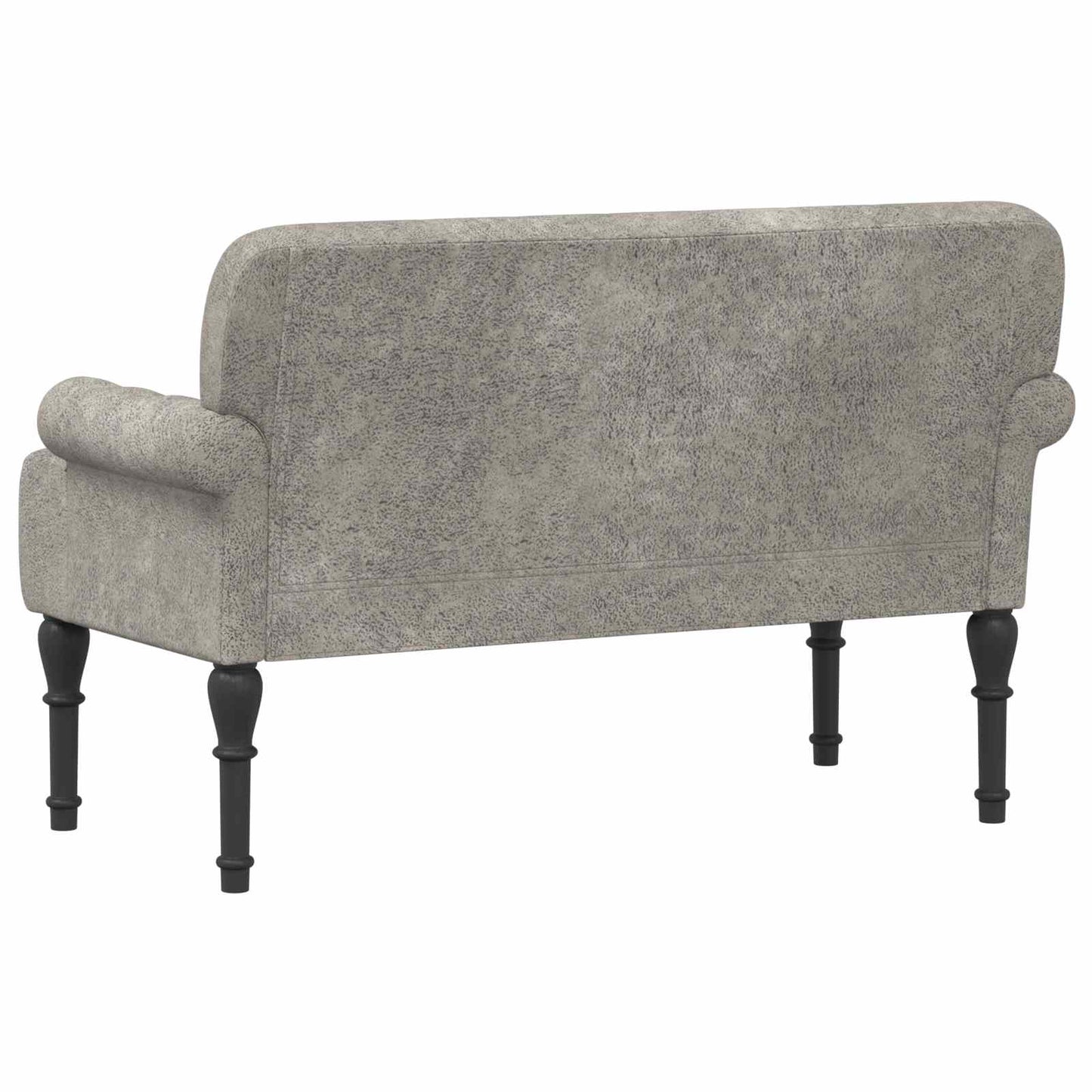 Loveseat con bottoni imbottiti Grigio Chiaro 120 x 65 x 78 cm | homemem39