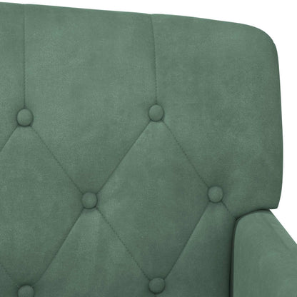 Loveseat con bottoni imbottiti Verde Mare 111 x 65 x 79 cm