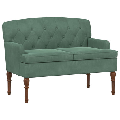 Loveseat con bottoni imbottiti Verde Mare 111 x 65 x 79 cm