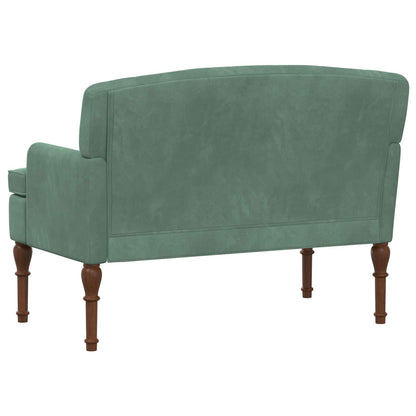 Loveseat con bottoni imbottiti Verde Mare 111 x 65 x 79 cm
