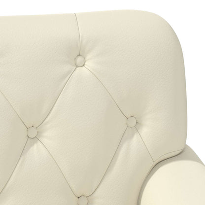 Loveseat con bottoni imbottiti Crema 120 x 65 x 77 cm | homemem39