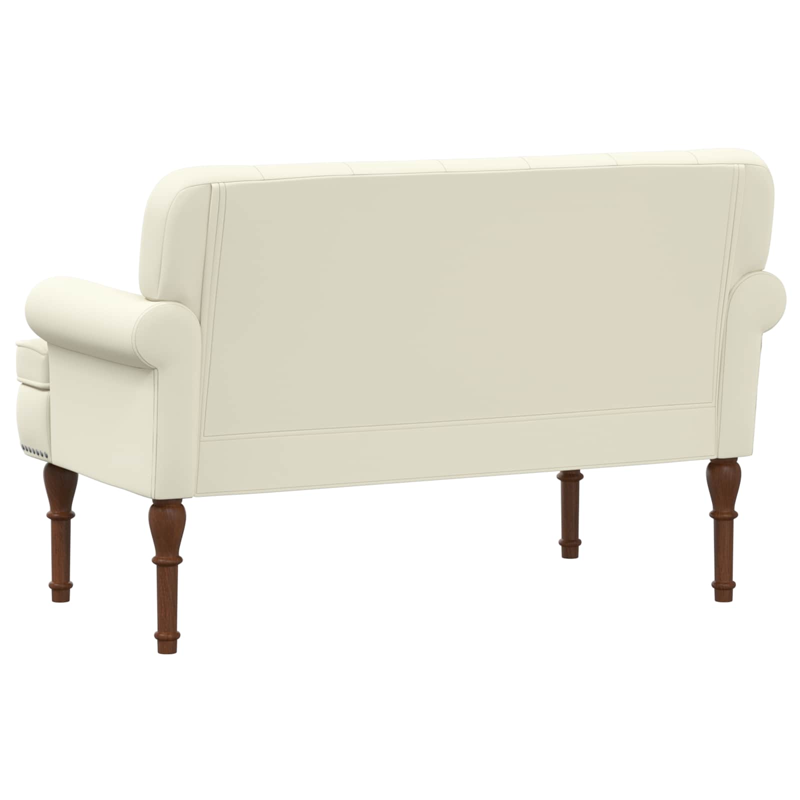 Loveseat con bottoni imbottiti Crema 120 x 65 x 77 cm | homemem39