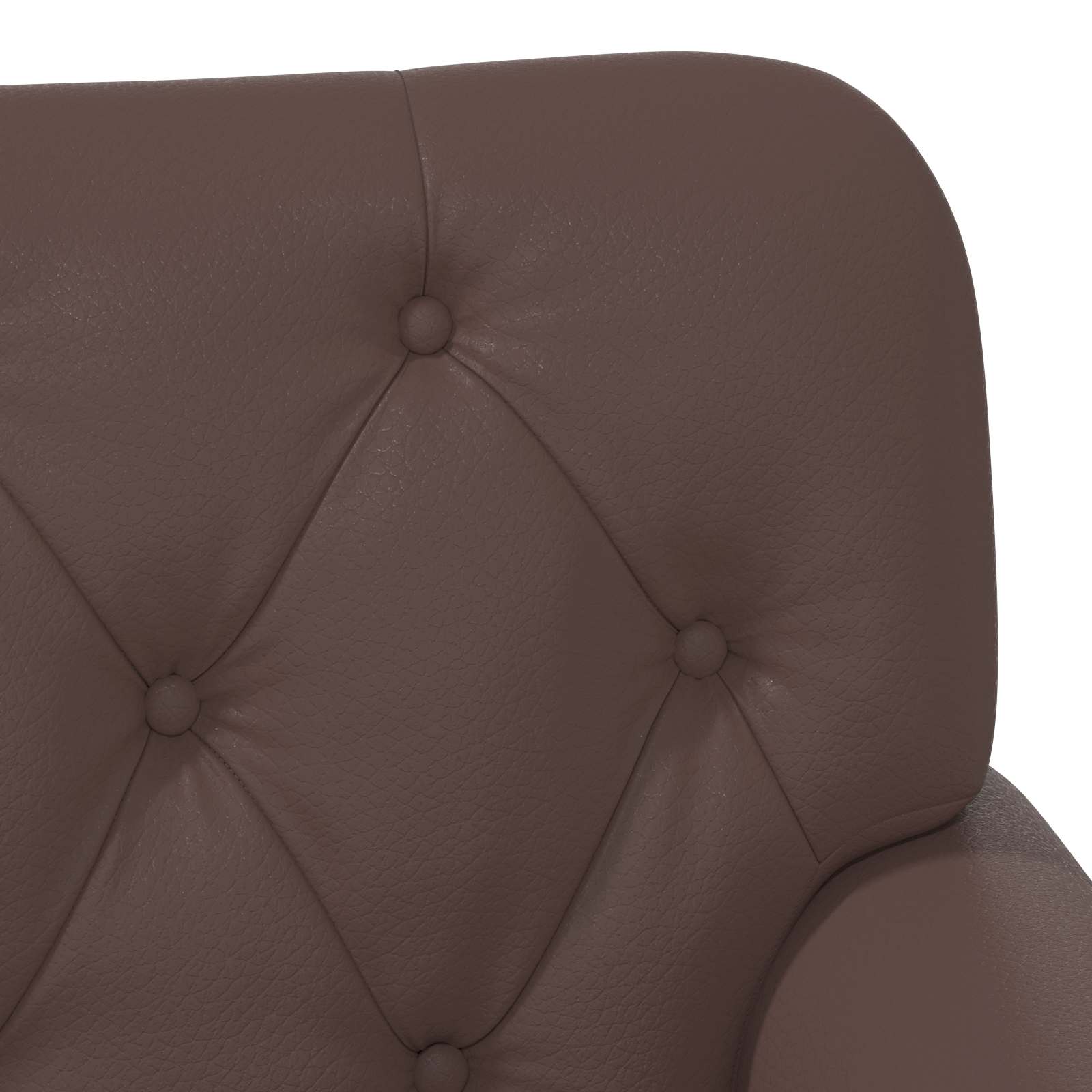 Loveseat con bottoni imbottiti Marrone 120 x 65 x 77 cm | homemem39