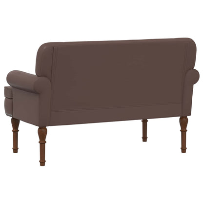 Loveseat con bottoni imbottiti Marrone 120 x 65 x 77 cm | homemem39
