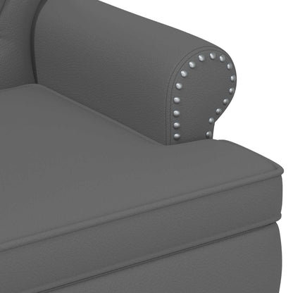 Loveseat con bottoni imbottiti Grigio 120 x 65 x 77 cm | homemem39