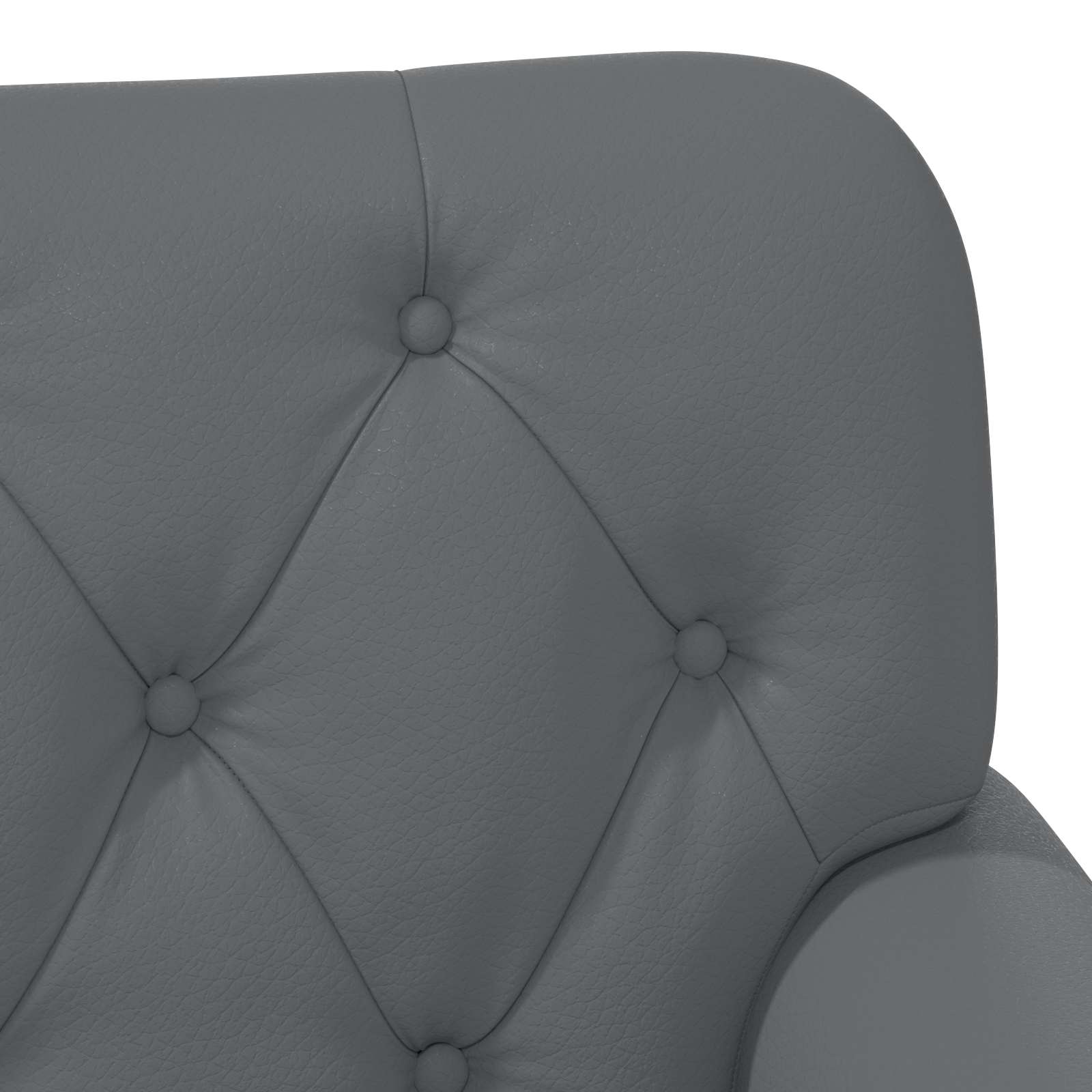 Loveseat con bottoni imbottiti Grigio 120 x 65 x 77 cm | homemem39