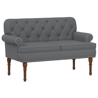 Loveseat con bottoni imbottiti Grigio 120 x 65 x 77 cm