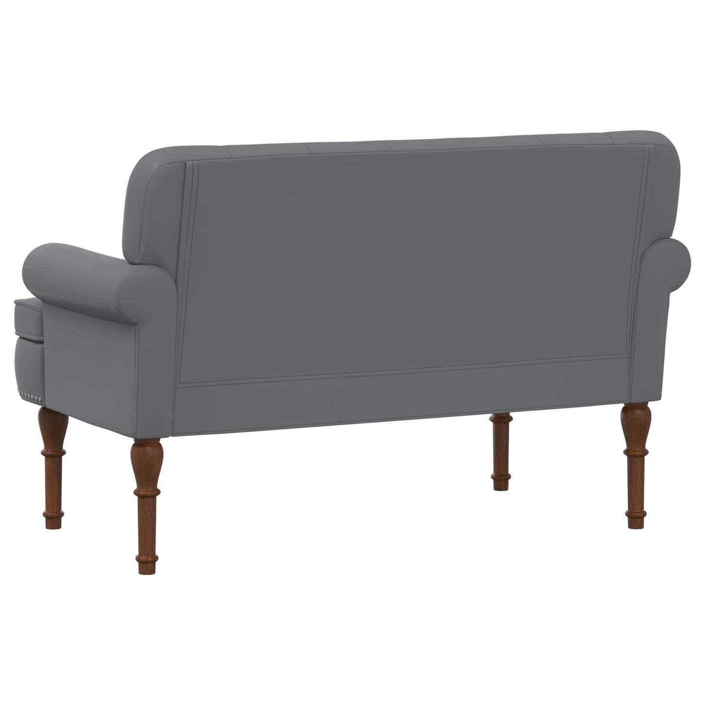 Loveseat con bottoni imbottiti Grigio 120 x 65 x 77 cm | homemem39