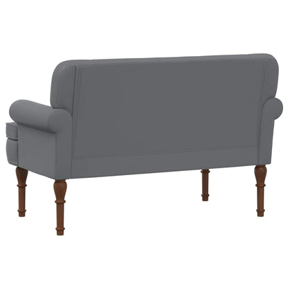 Loveseat con bottoni imbottiti Grigio 120 x 65 x 77 cm | homemem39