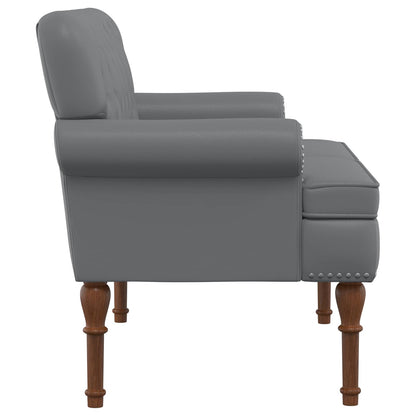 Loveseat con bottoni imbottiti Grigio 120 x 65 x 77 cm | homemem39