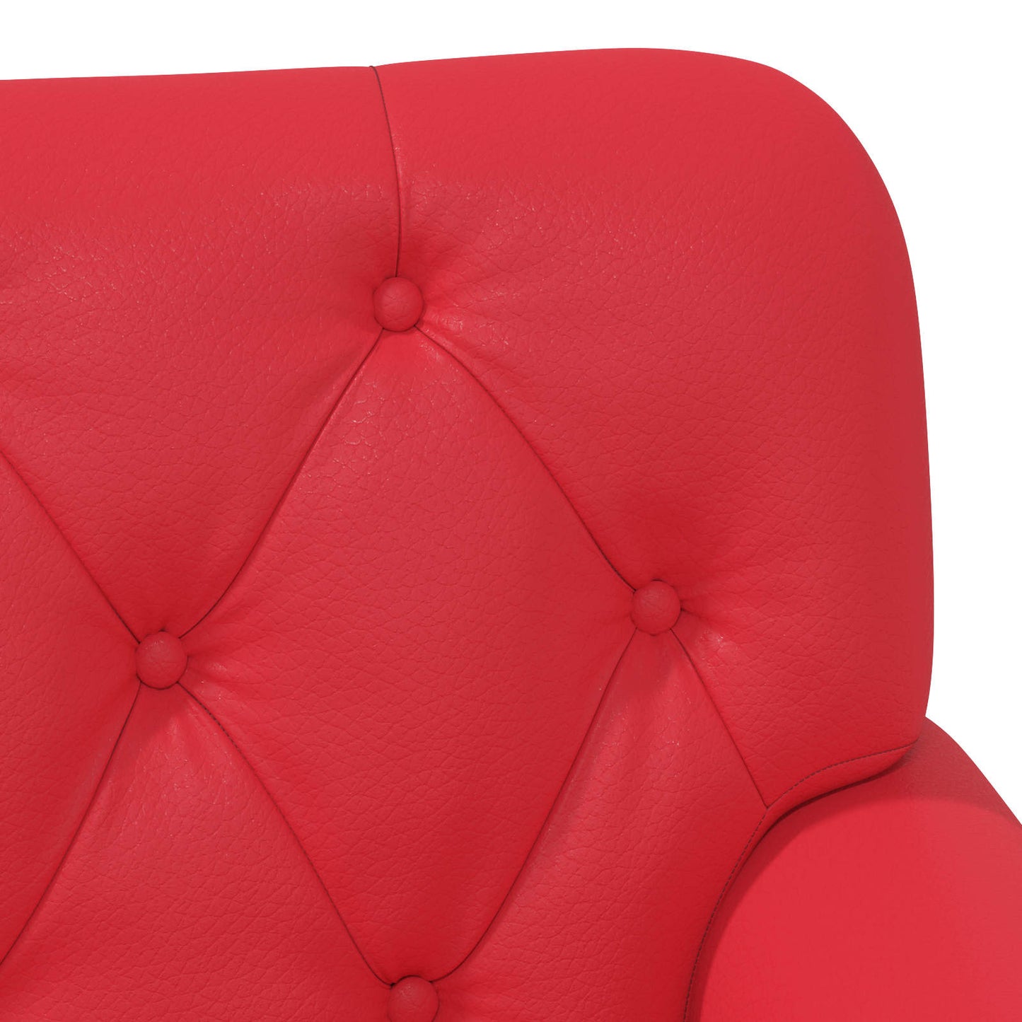 Loveseat con bottoni imbottiti Rosso 120 x 65 x 77 cm | homemem39
