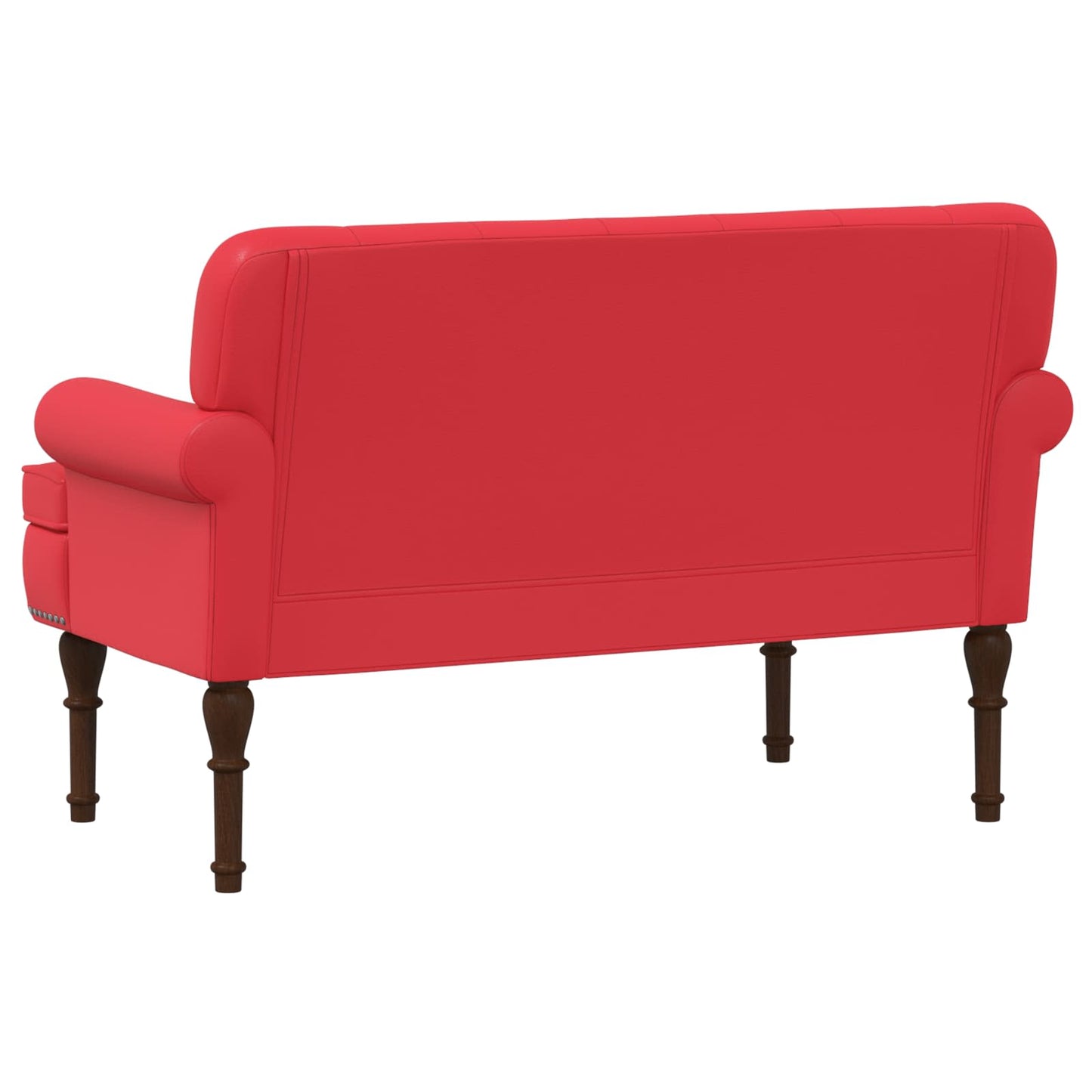 Loveseat con bottoni imbottiti Rosso 120 x 65 x 77 cm | homemem39