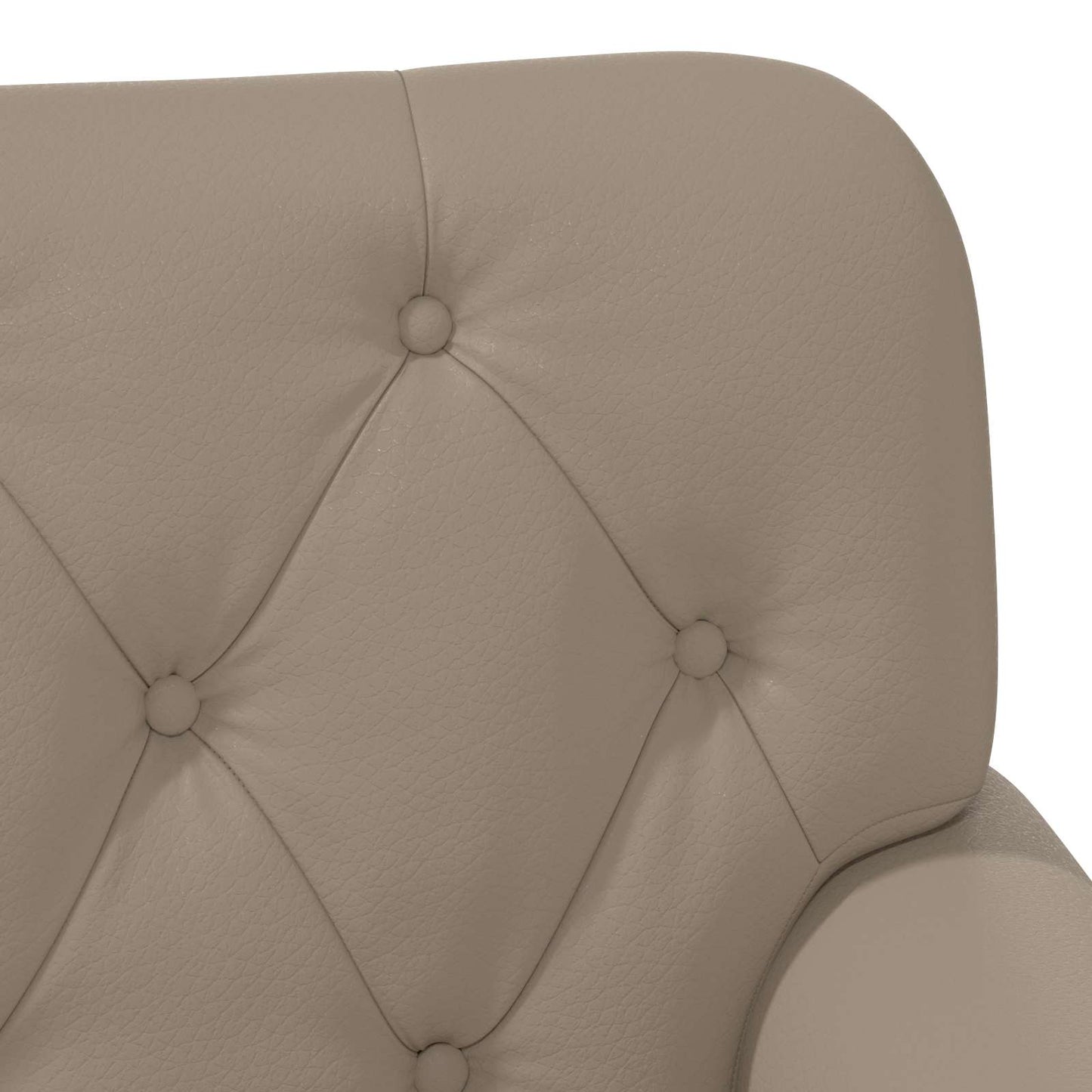 Loveseat con bottoni imbottiti Cappuccino 120 x 65 x 77 cm | homemem39