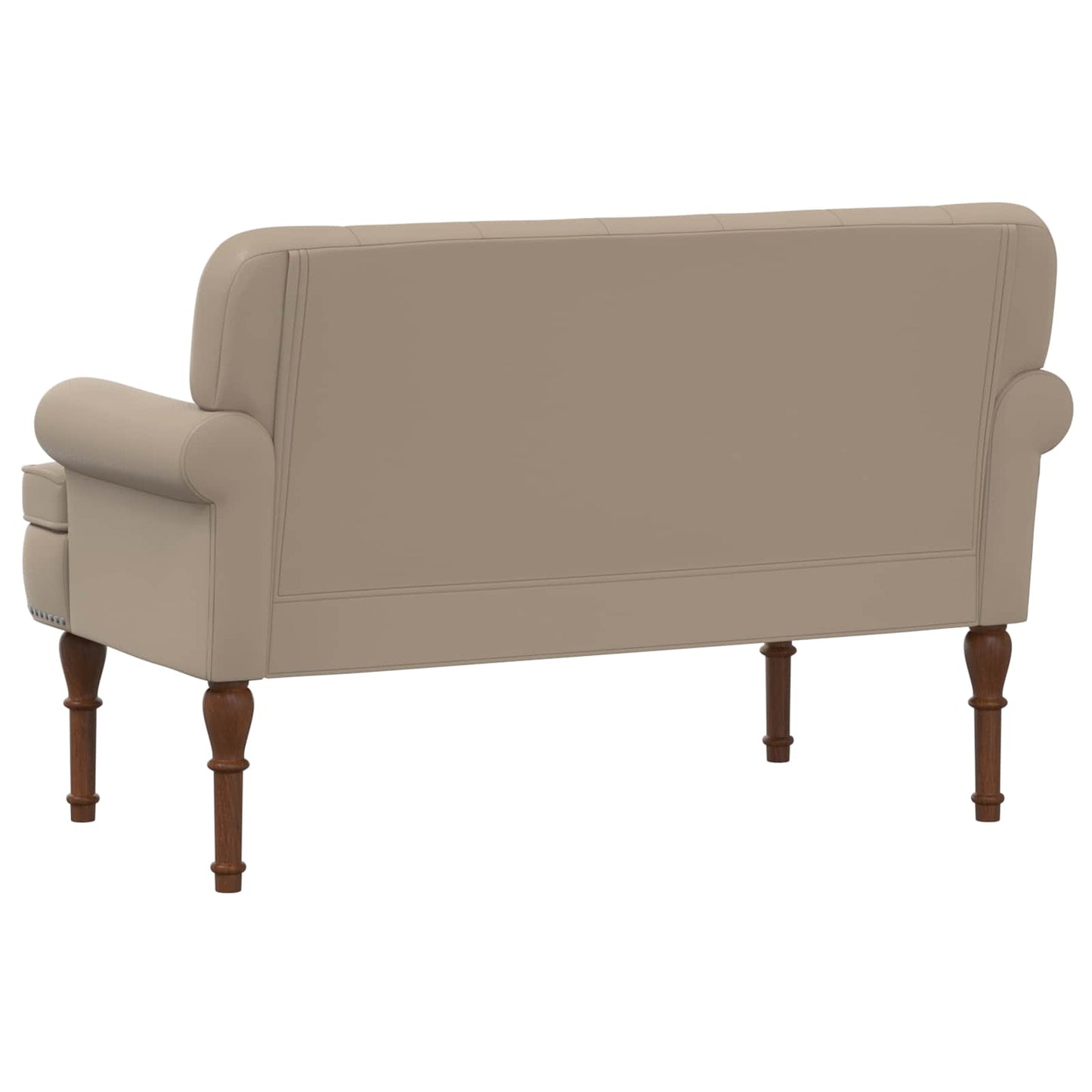 Loveseat con bottoni imbottiti Cappuccino 120 x 65 x 77 cm | homemem39