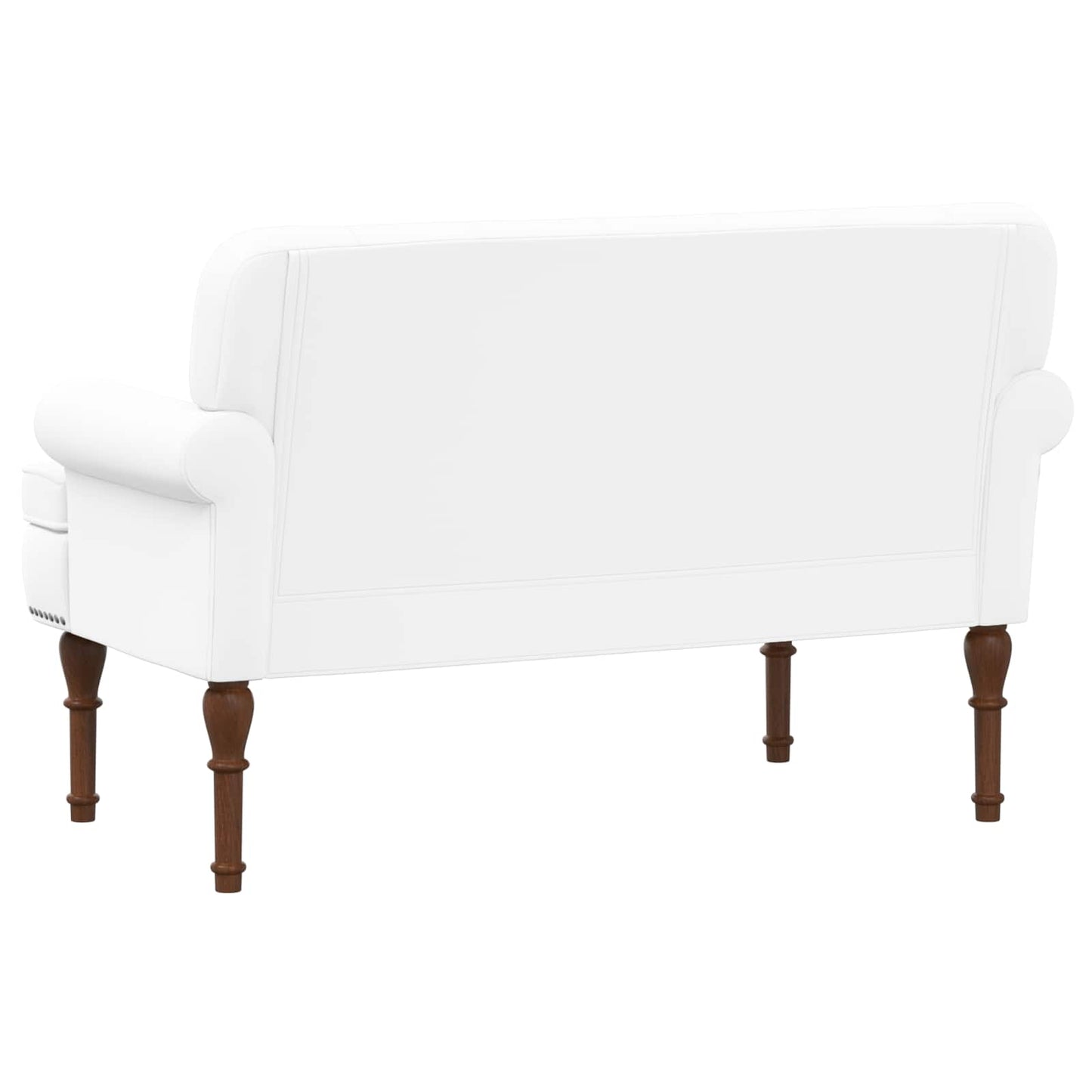Loveseat con bottoni imbottiti Bianco 120 x 65 x 77 cm | homemem39