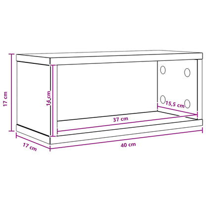 Rack per Stoccaggio CD Bianco 40 x 17 x 17 cm | homemem39