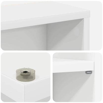 Mobile per CD Bianco 60 x 17 x 92 cm Legno ingegnerizzato | homemem39