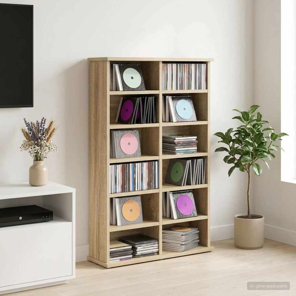 Mobile per CD Rovere Sonoma 60 x 17 x 92 cm | homemem39