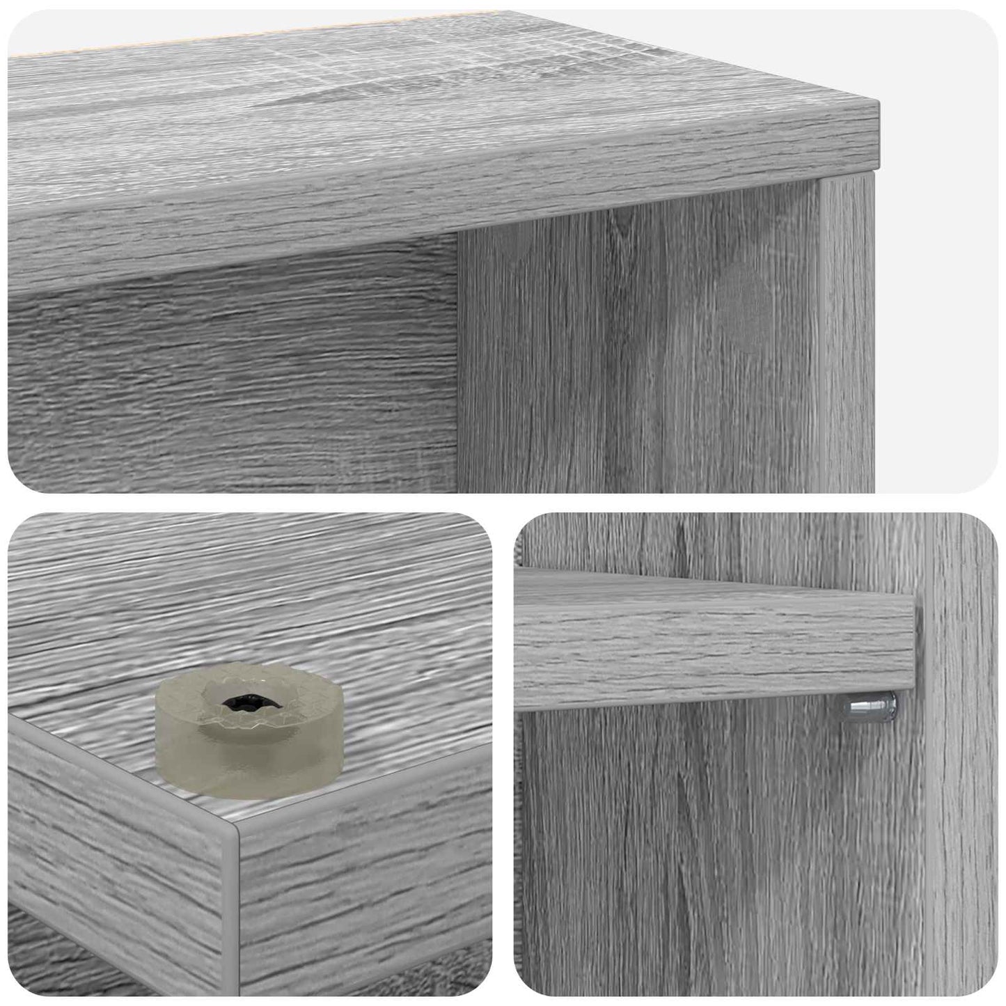 Mobile per CD Sonoma grigio 60 x 17 x 92 cm | homemem39