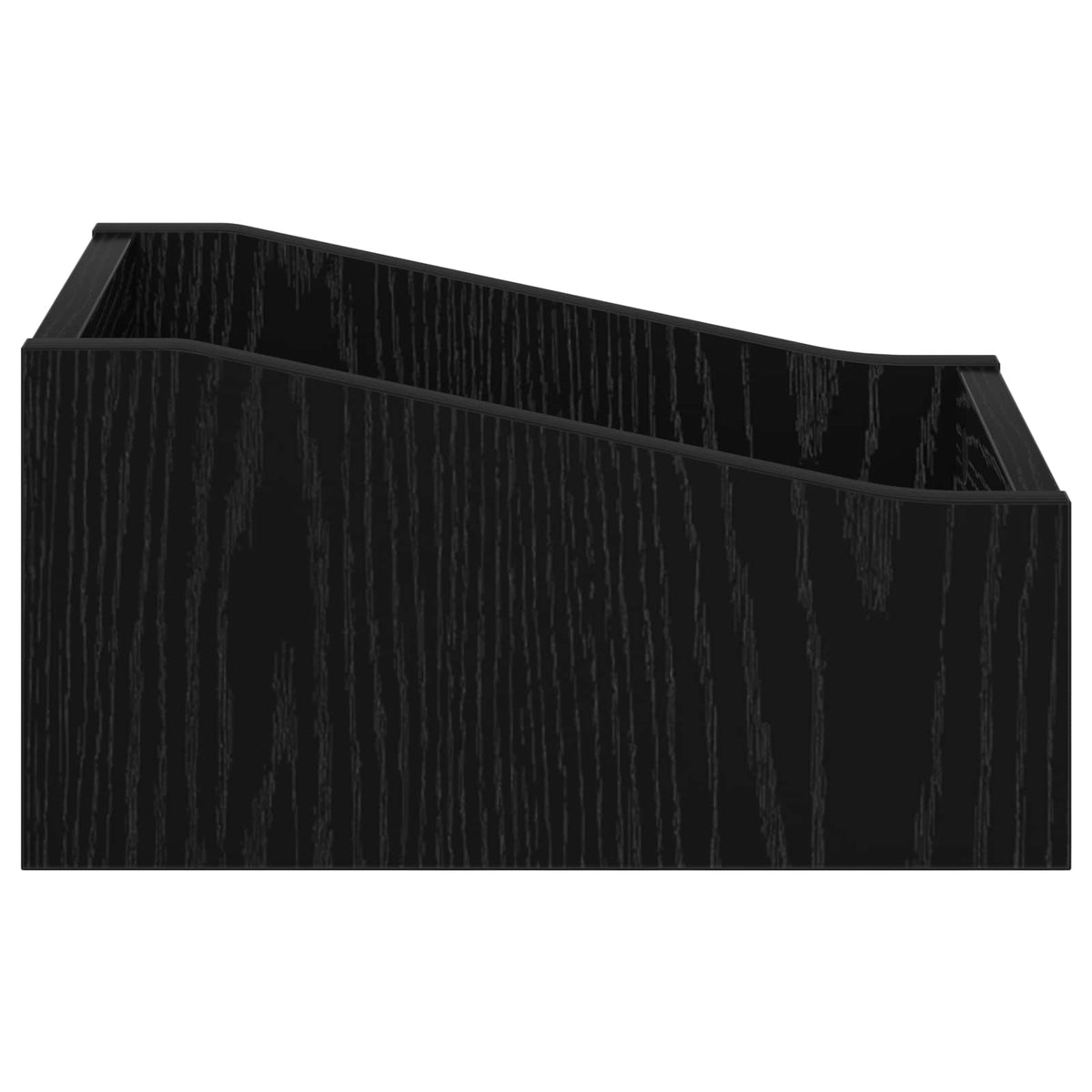 Scatola per dischi LP Rovere Nero 23 x 33 x 16 cm