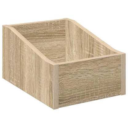 Scatola per dischi LP Rovere Sonoma 23 x 33 x 16 cm