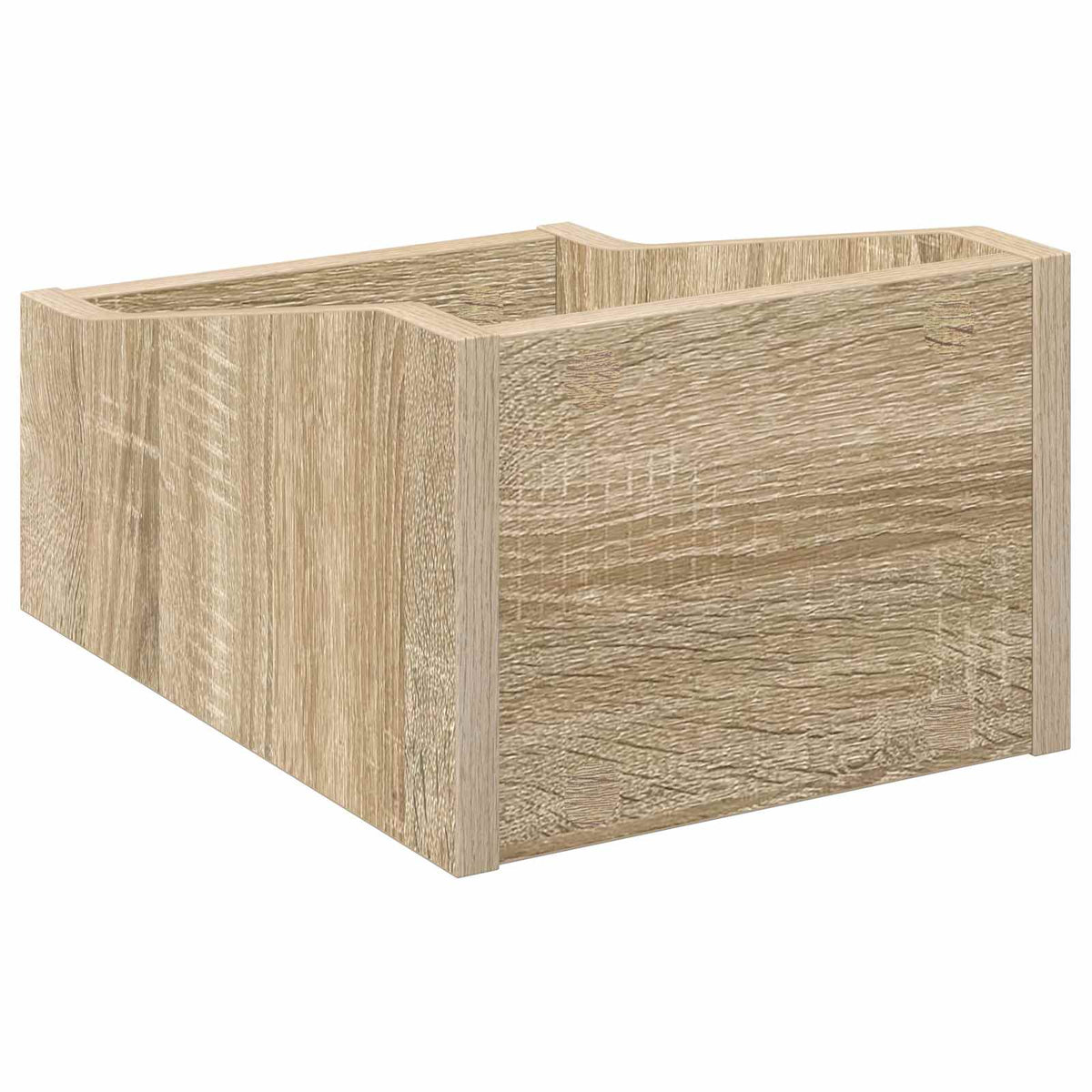 Scatola per dischi LP Rovere Sonoma 23 x 33 x 16 cm