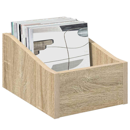Scatola per dischi LP Rovere Sonoma 23 x 33 x 16 cm