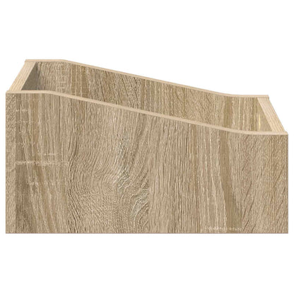 Scatola per dischi LP Rovere Sonoma 23 x 33 x 16 cm