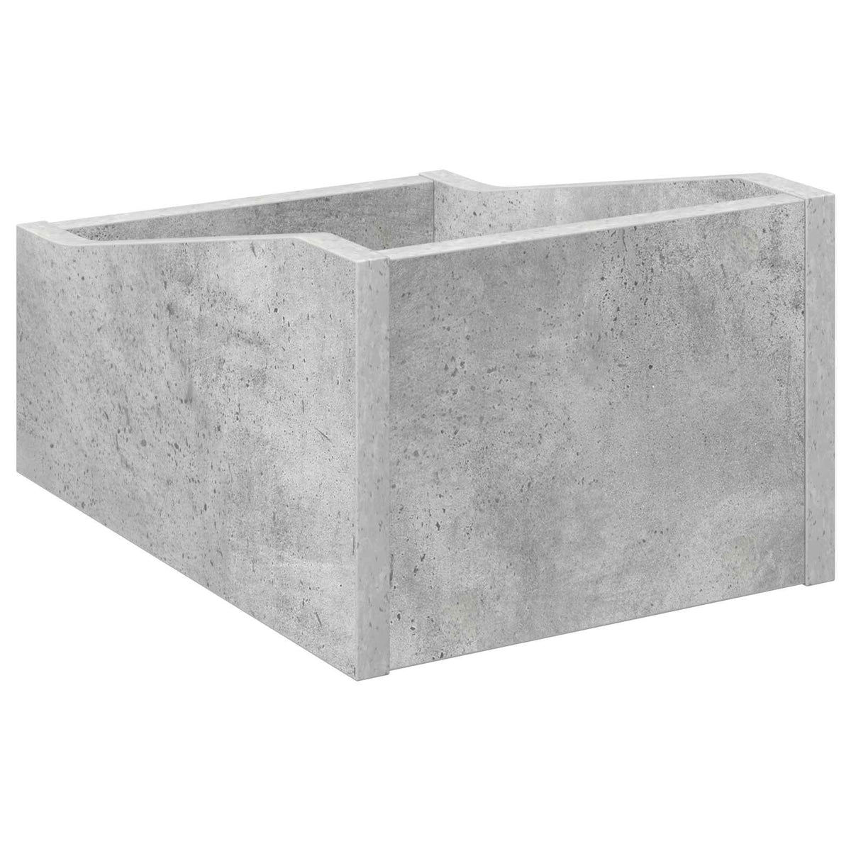 Scatola per dischi LP Grigio Cemento 23 x 33 x 16 cm | homemem39